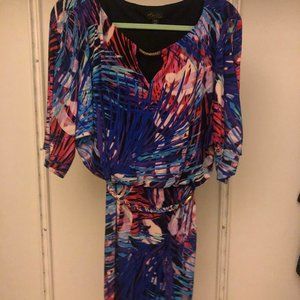 "Thalia" MultiColor Chain Belt Dress!